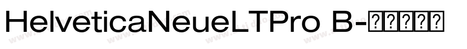 HelveticaNeueLTPro B字体转换